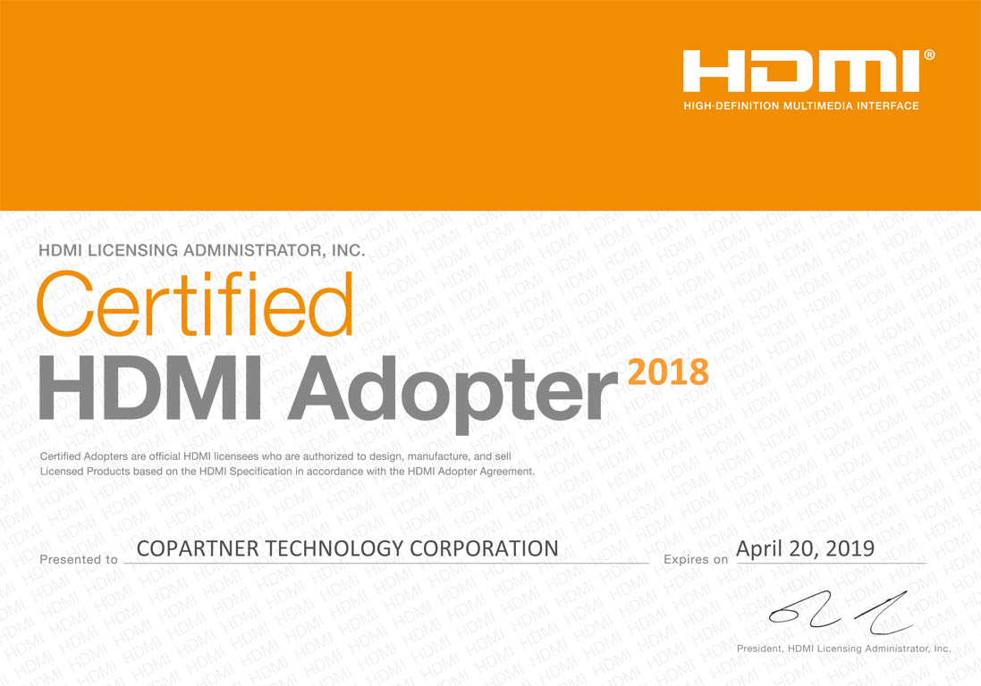 HDMI認證
